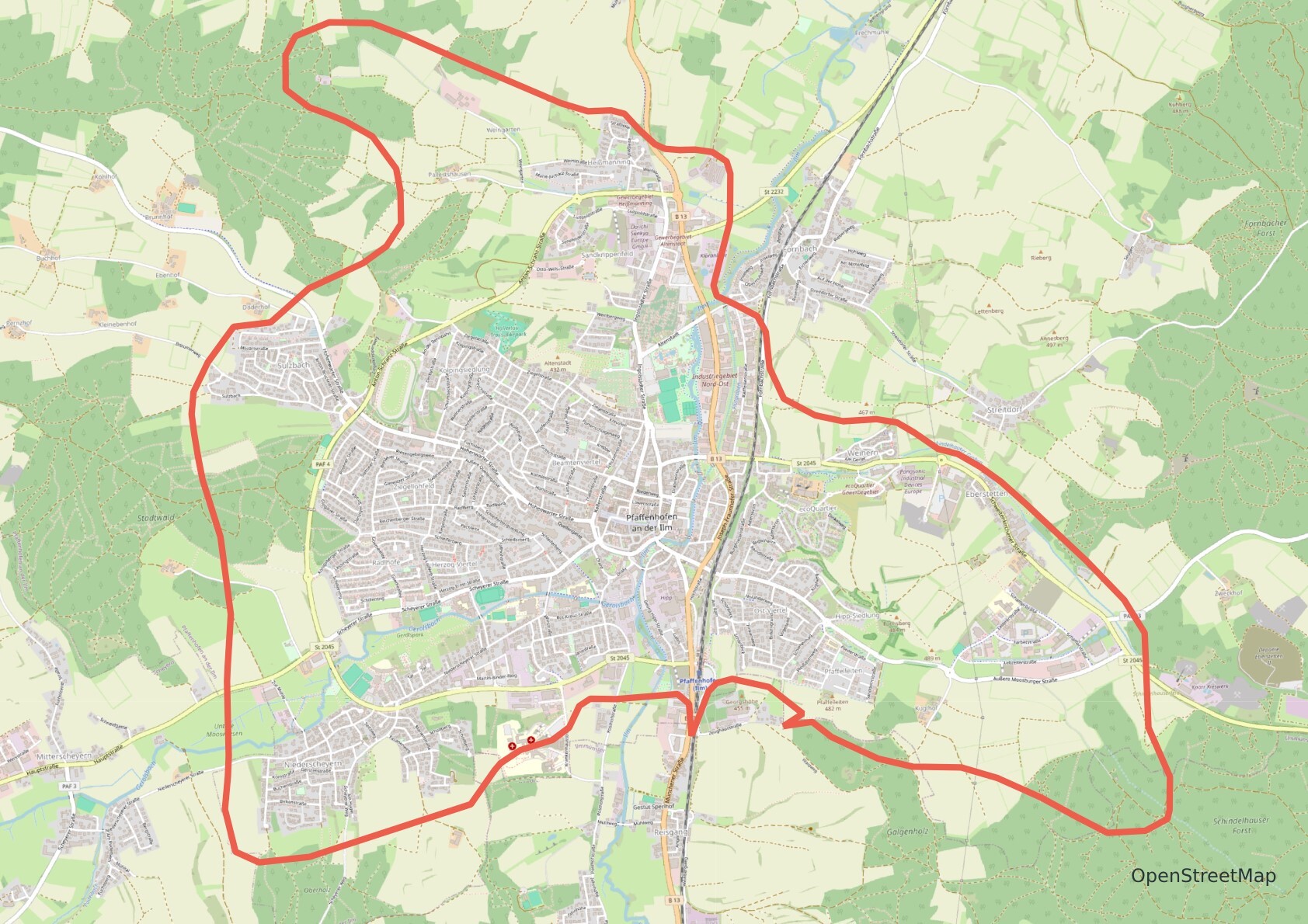 © Foto: Stadtwerke PAF / Open Street Map